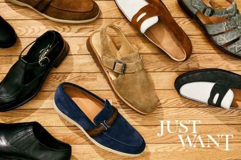 夏も革靴が旬な気分！サンダルやローファーなど選りすぐりのサマーシューズが揃う「JUST WANT」開催。