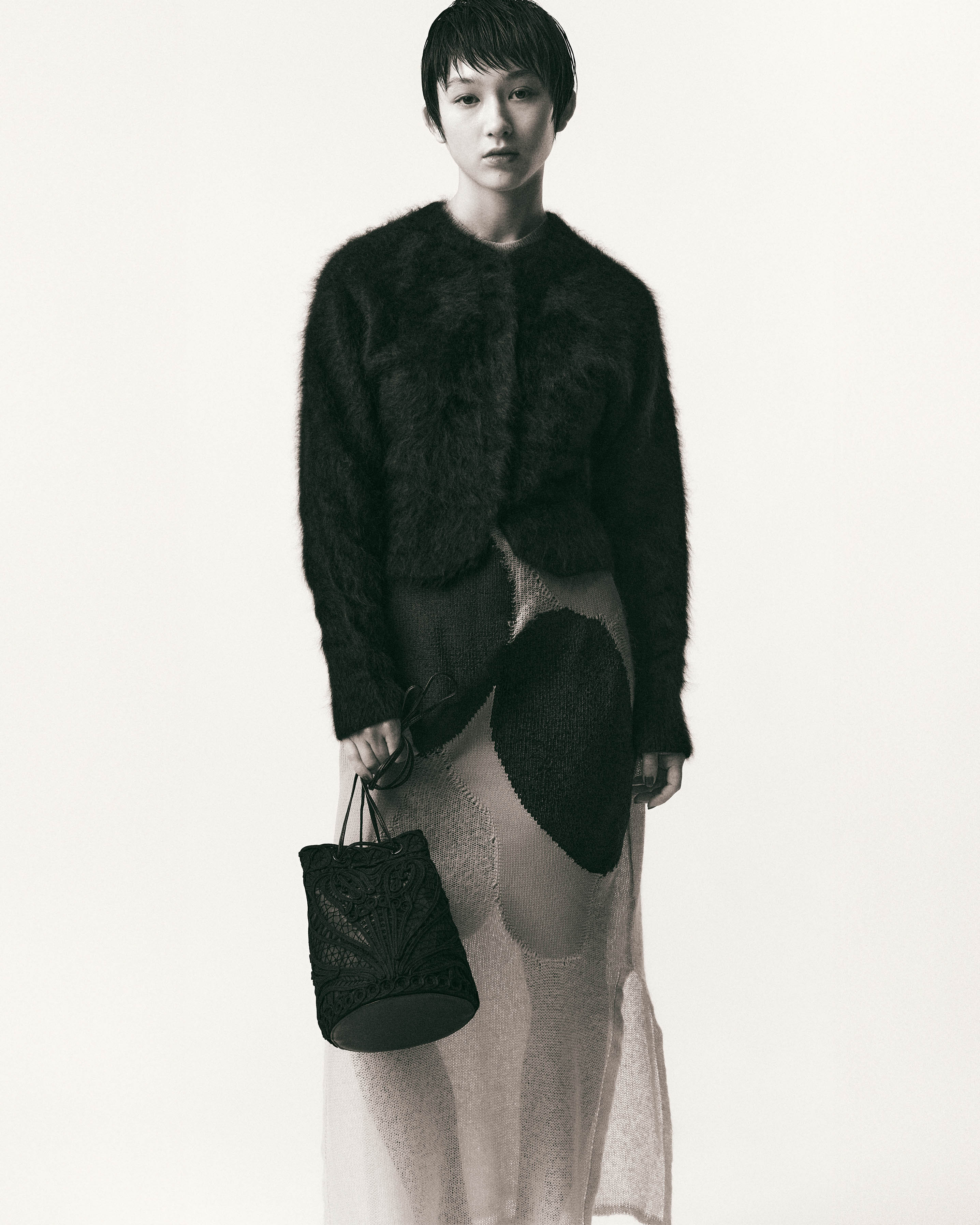 ��Mame Kurogouchi��2025Fall&Winter Collection �X�`�[���B�e �ʐ^�P