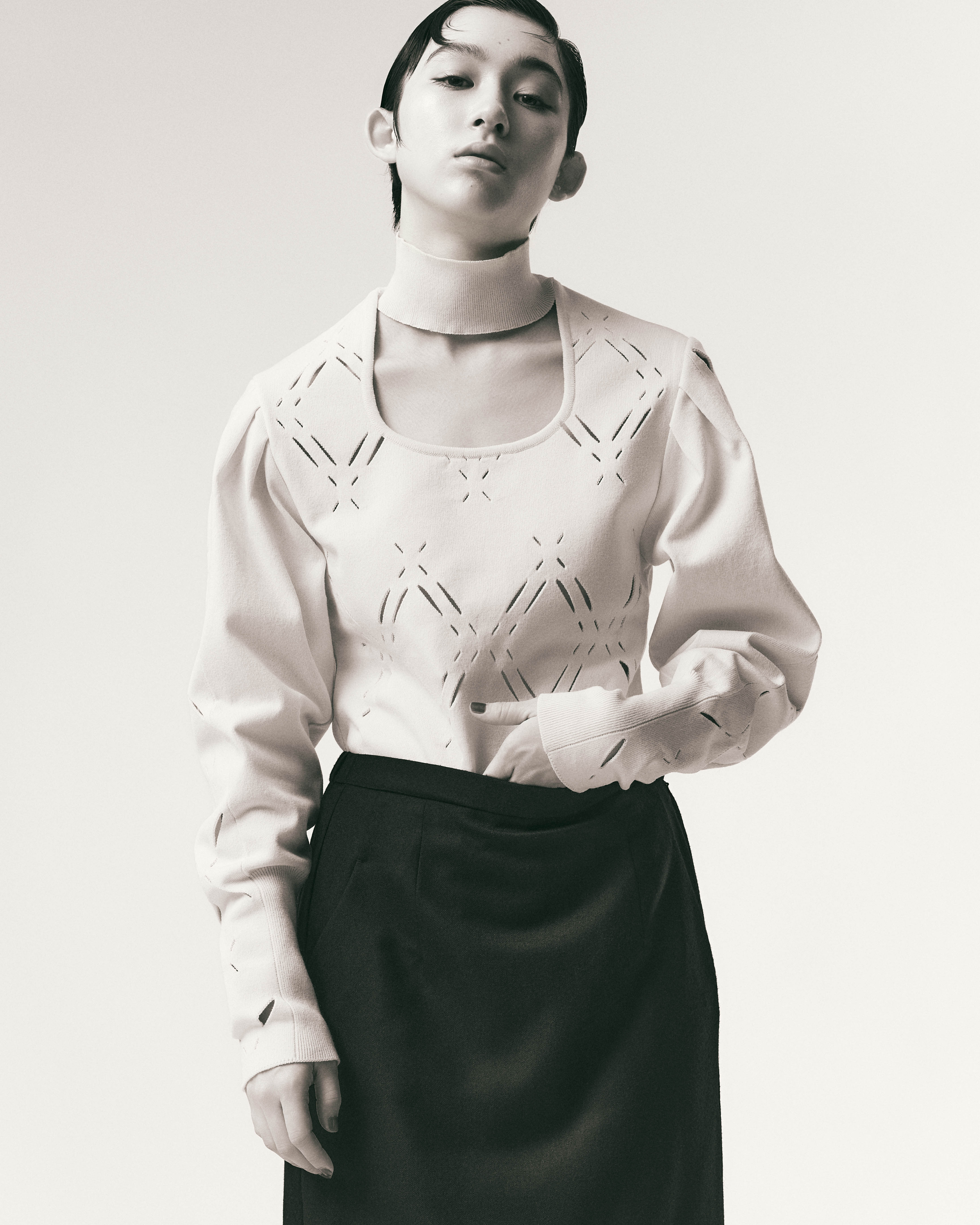 ��Mame Kurogouchi��2025Fall&Winter Collection �X�`�[���B�e �ʐ^�T